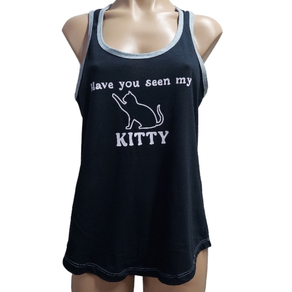 Custom Kitty Racerback Sleeveless Tank Top - Picture 17 of 17
